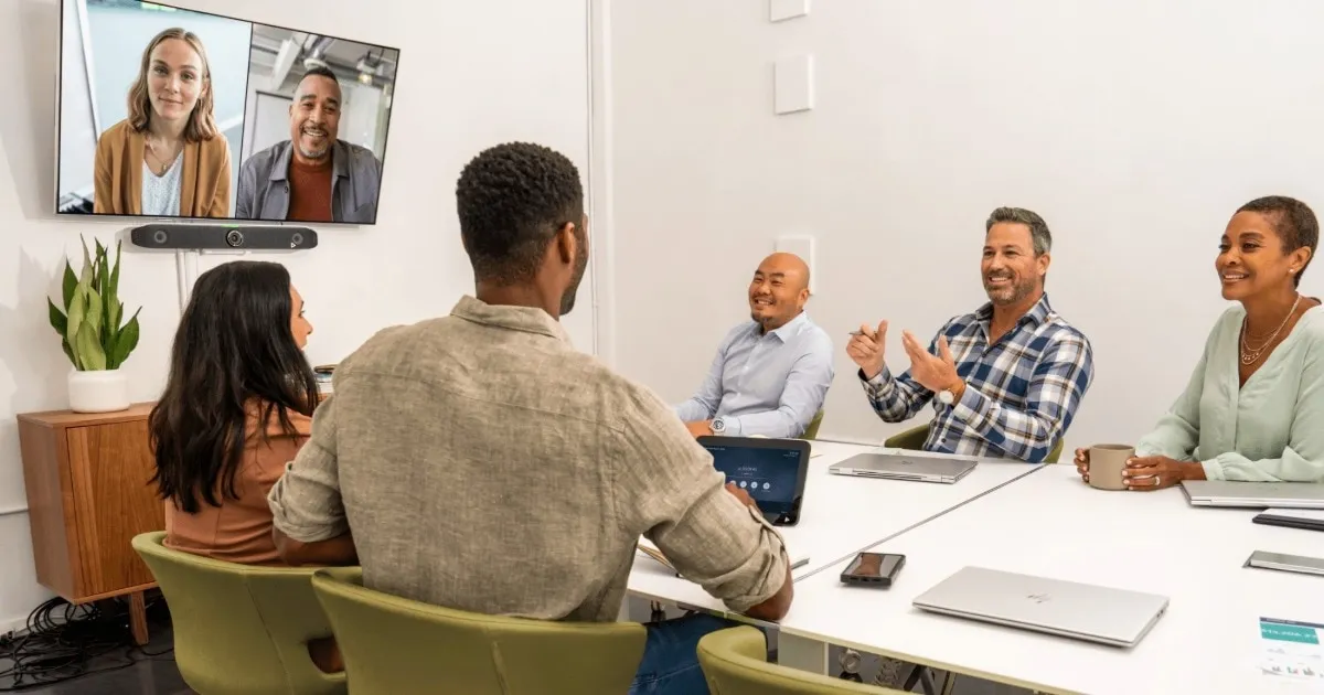Poly Studio X52 in a meeting room